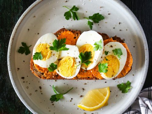 https://www.kitchenkonfidence.com/wp-content/uploads/2015/03/Hard-Boiled-Egg-Toast-Harissa-Butter-500x375.jpg