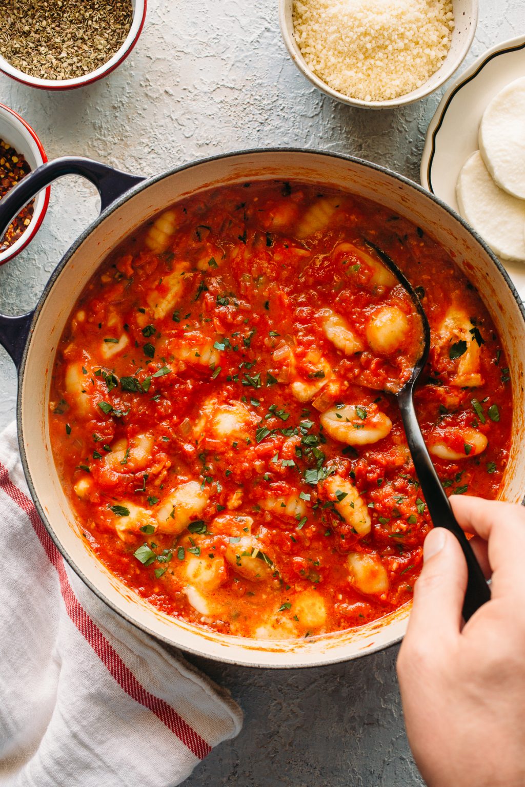 Gnocchi with Tomato Sauce Recipe - Kitchen Konfidence